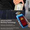 JLDAdornGo Wallet for Men RFID Slim Trifold Genuine Cattle Leather