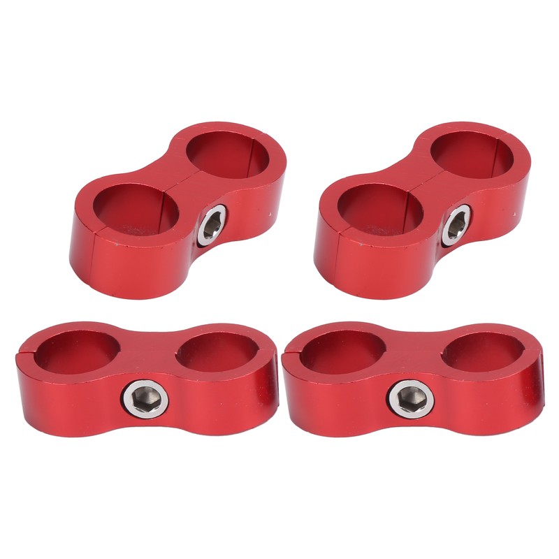 4PCS Hose Separator AN8 Automobile Oil Pipes Fixing Adapter Aluminum