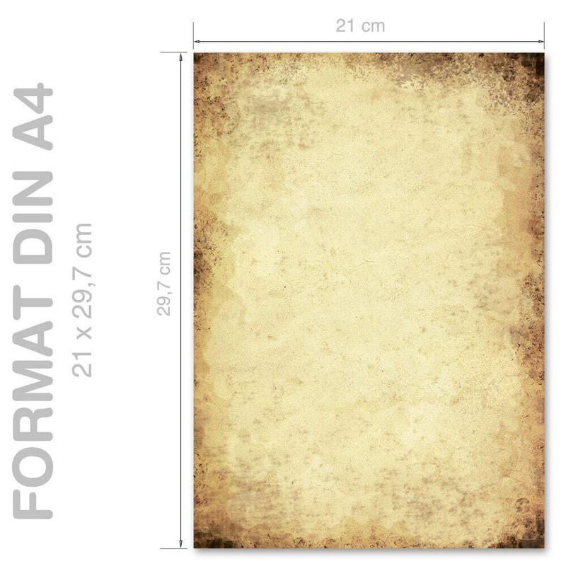 Writing Paper in Old Design Both Sides Patterned 20 Pages