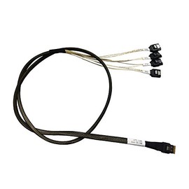 DiliVing 𝐃𝐢𝐋𝐢𝐧𝐤𝐞𝐫 SlimSAS 4X to 4*SATA，SFF-8654 38pin to 4xSATA(7pin) Cable, 100CM
