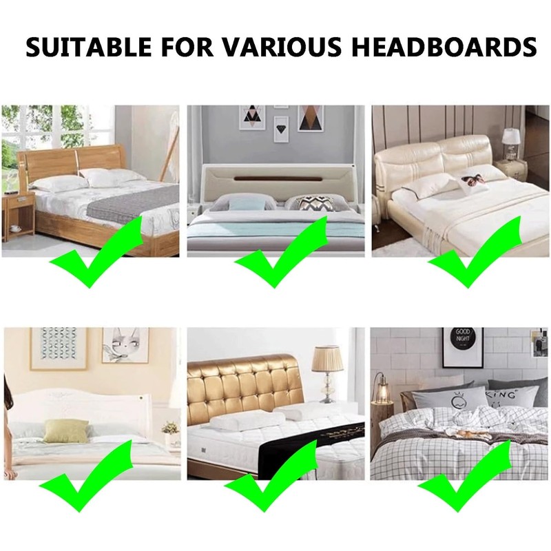 King/Double/Single Size Headboard Slipcover Universal Bed Headboard Covers Dustproof All-inclusive