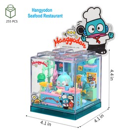 ROLOSO Cute Building Bricks Blocks Toys Miniature Sets with Transparent Display Fun Toy Collectible Gift for Fans Girls Birthday Party Supply Decorations Room Décor Plush Stickers Stuff Age 3 4 5 6