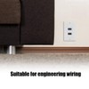 HDMI and USB 3.0 Socket Wall Socket, Haofy Flush-Mounted Wall