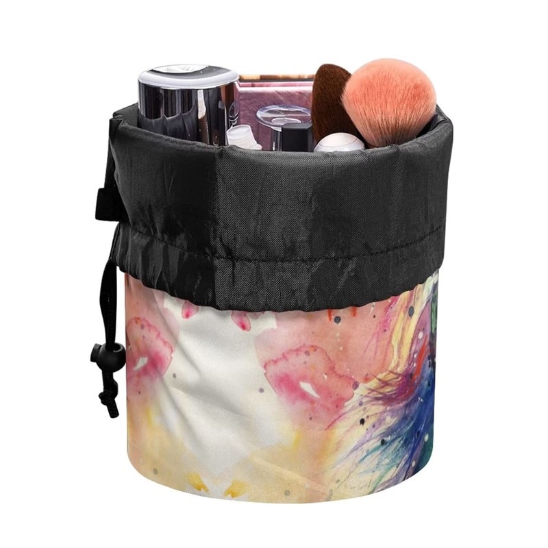 chaqlin Women Girls Drawstring Cosmetic Bag Portable Drawstring Cosmetic Bag,