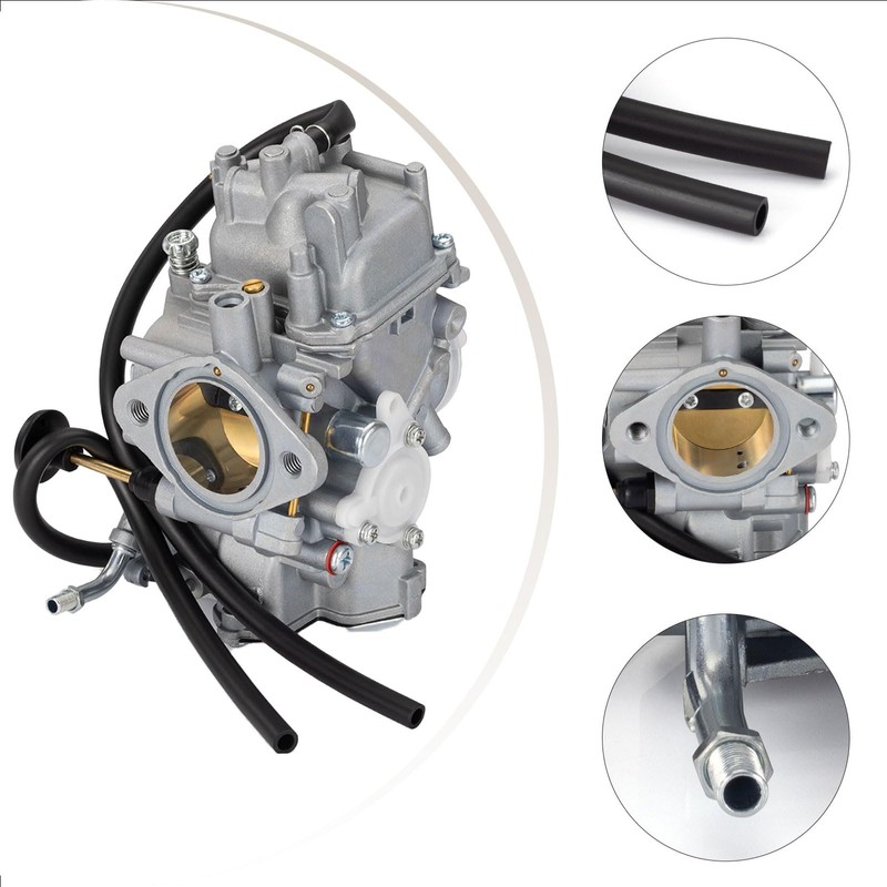 Carburetor Carb & Throttle Cable w/Intake Manifold for Yamaha Warrior