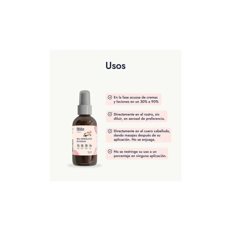 Pack 2 Hebbe Cosmetics Agua de Rosas y Hamamelis Tónico