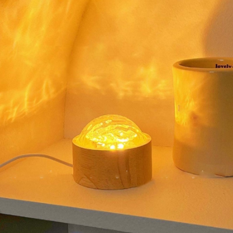 Water Ripple Lamp USB LED Wall Ceiling Projection Decor Table