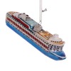 6-Inch Noble Gems Glass Cruise Ship Ornament