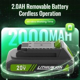 19" Hedge Trimmer Cordless, Compatible with CURECURE 20V Battery, 1300RPM Motor, 3/5'' Cutting Thickness, Safety Lock, 4.34LBS Lightweight, Handheld Bush Trimmer for Garden, Yard