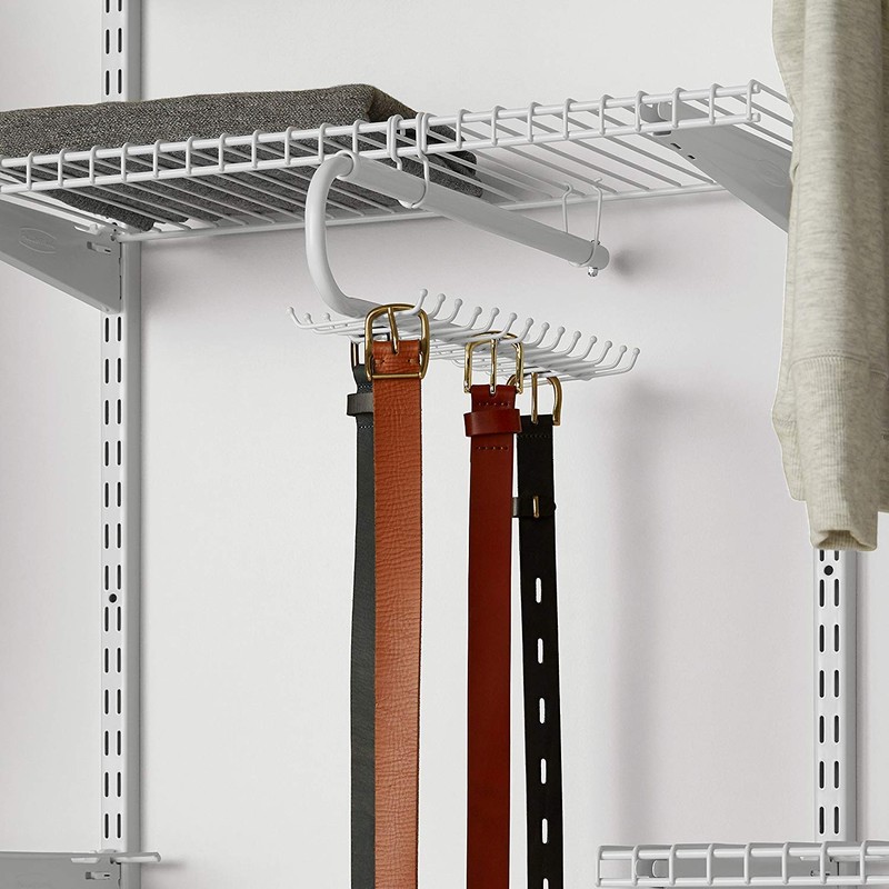 Rubbermaid Configurations Tie & Belt Organizer, White, Accessory Organization System