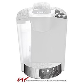 WraptorSkinz Decal Style Vinyl Skin compatible with Keurig K40 Elite Coffee Makers Mushrooms Gray (COFFEE MAKER NOT INCLUDED)