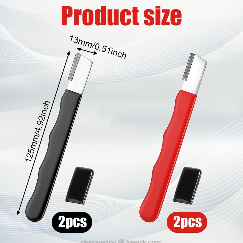 4 Pack Garden Tool Sharpener, Mini Knife Machete Sharpener Portable