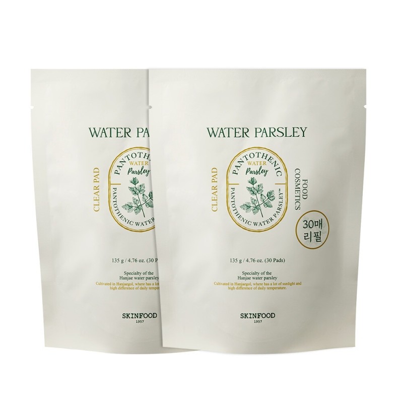 Pantothenic Water Parsley Clear Pad Refill (30 sheets, 2 packs)