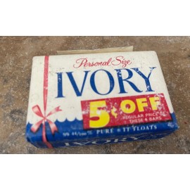 Ivory Soap Vintage Bars Floating Personal Size Soap 1960 USA