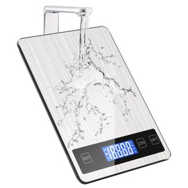 Fate to Fate Digital Kitchen Scales 5 kg/11 lb Electronic Kitchen/Household Scales High-Precision Food Scales with Large Stainless Steel Weighing Surface and Tare Function
