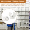 PEX Clips Pipe Clamp, 50Pcs 3/4 Inch Pipe Clamp For