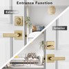 NCSEN Front Door Locksets with Single Cylinder Deadbolt,Heavy Duty Door