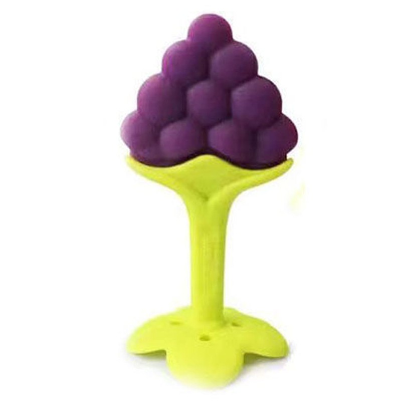Baby Teething Toys Soothe Gums Silicone Fruit Shape Bright Color