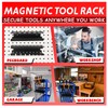 ULIBERMAGNET Magnetic Screwdriver Holder,Magnetic Wrench Holder,Heavy Duty Black Metal Tool