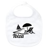 Huuraa Baby Lätzchen Ibiza Spanien Geschenk White Bio Baumwolle Ibiza