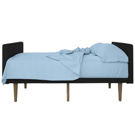 Peace Sleep Bedding Sleeper Sofa Bed Sheets - 4-Piece Set, Full Size - 8" Deep Pocket Ultra-Soft Microfiber, Double Brushed, Wrinkle-Resistant - Solid Light Blue