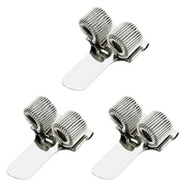 Pen Holder with Clip, Rimikuru Set of 3 Ballpoint Pen Hook Clip Pen Holder Notebook Notebook (Vertical 2 Holes)