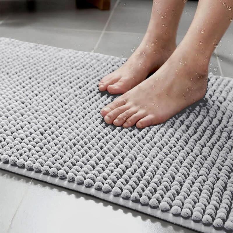 flintronic Non-Slip Bath Mat,50 x 80 cm Chenille Bath Mat,