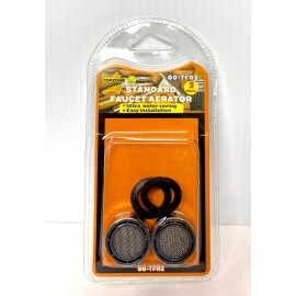 Topzone 2Pk Standard Faucet Tap Water Aerator Chrome Nozzle Sprayer Filter