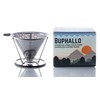 Buphallo Stainless Steel Pour Over Cone Coffee Dripper – Reusable