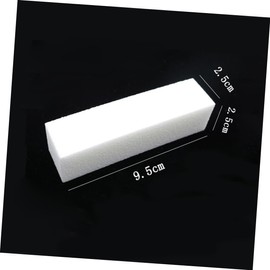 Baluue 4-Sided Nail Buffer Block White High Elastic Cotton Non-Sanding Sponge Nail File for Manicure and Pedicure Care