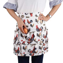 CCCYMM Farm Apron for Eggs Collecting, Chicken Egg Gathering Pocket, Perfect Holding Multiple Egg, B/12 pockets