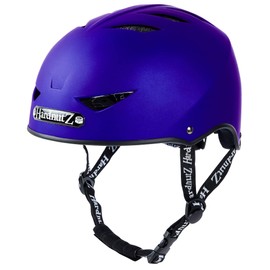 HardnutZ Street Bike Helmet - Dark Blue Medium | Rubber Coated | HN102 | For Adult & Kids | For Urban Cycling, BMX, Skateboard, Scooter or Roller Blade Helmets | Lightweight | EU & UKCA Certified