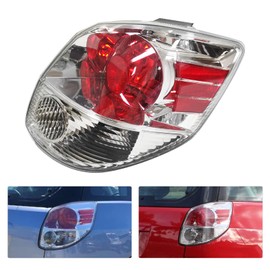 Halogen Tail Light Assembly for Toyota Matrix 2005 2006 2007 2008 Right Passenger Side Rear Tail Lamp Replacement Red & Clear Lens Grey Housing 81550-02322 (Right Passenger Side)