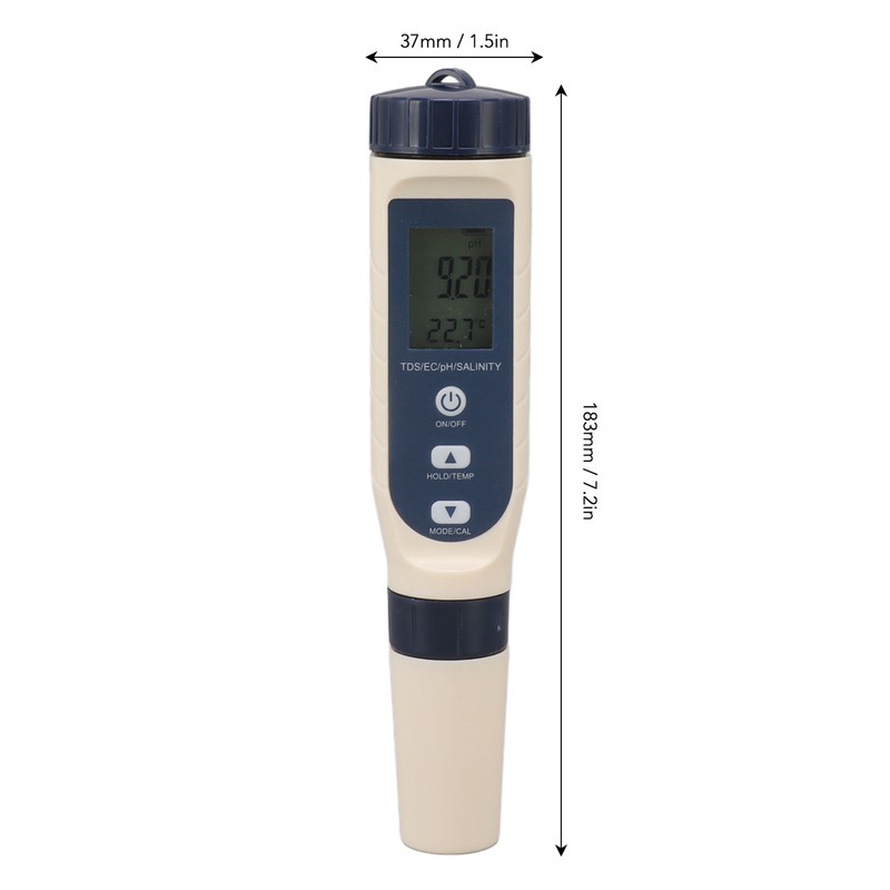 5 in 1 Water Quality Tester TDS EC PH TEMP