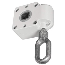 DIWARO.® | Schneckengetriebe für Markisen | Untersetzung 7:1 | RAL 7035 (lichtgrau) | 13mm Innenvierkant | Markisengetriebe