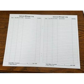 Unbranded Auto Mileage Log Book