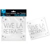 24 Serviettes de Table "VIVE LA RETRAITE" 3 PLIS -