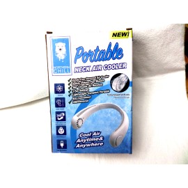 LINKPAL USB Portable Hanging Neck Fan Cooling Air Cooler Little Electric Air Conditioner