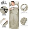 WILLNORN 2-in-1 Microfibre Sleeping Bag with Full Zip, Lightweight Comfort