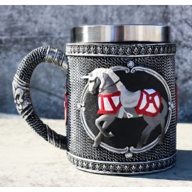 The Trail Of Painted Ponies Crusader Knight Cavalier Medieval Horse Tankard Mug