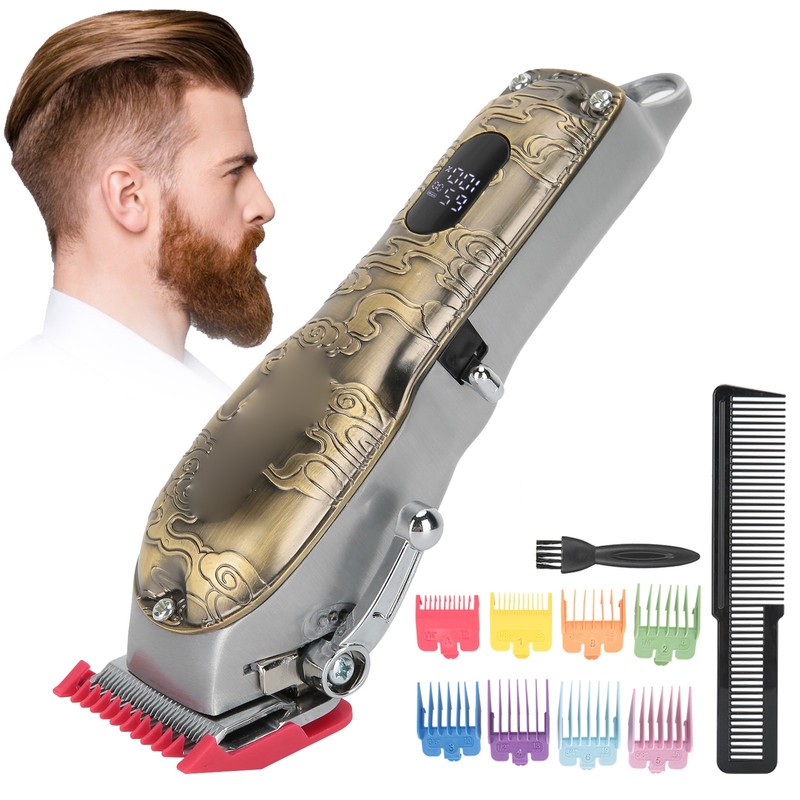 Electric Hair Clipper Set LCD Digital Men Beard Trimmer Barber