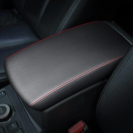 YORKNEIC For Jeep Grand Cherokee 2011-2021 Car Console Lid Armrest Cover Faux Leather Pad