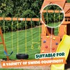 Dunzy 4 Pcs Metal Swing Set Accessories Includes Snap Hooks