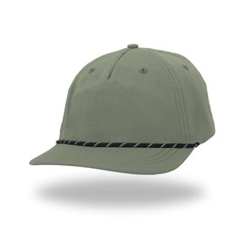 Scout Ultrasuede Classic Unstructured Rope Hat Packable Brim, Travel Essentials, Boating, Running, Golf, Workout, 5 Panel Green