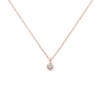 Bloom AGPP10013940 Diamond Necklace K10 Pink Gold, Small, Rose Gold,