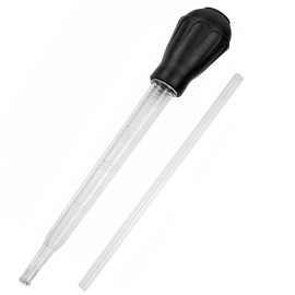 TOAURDA 水槽用 クリーナースポイト 水槽 クリーナー 水換え お掃除用 スポイト 給餌 卵 移動用 多機能 クリーニングツール アクアリウム用スポイト 29cm 30ml (ブラック)