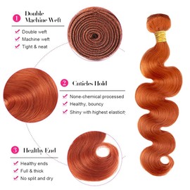 Human Hair Bundles 16 18 20 Inch Body Wave 3 Bundles Deals Human Hair Extensions Quick Weave Bundles（350#）