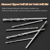 Diamond Twist Drill Bit Set, 10 Pieces, 0.8-4.0mm, High Speed