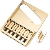 Musiclily Ultra 2-1/8 inch Brass Heavy Duty Asymmetric Telecaster Bridge