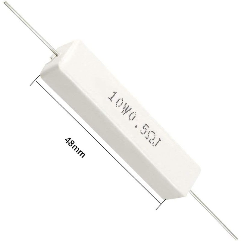 AnRui 10W 0.5 Ohm Cement Resistor 5% Axial Lead Wire